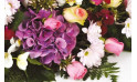 Zoom 2 image de Memory, composition florale de deuil rose- Entrefleuristes