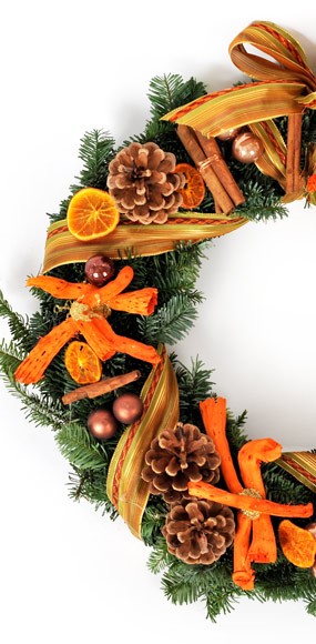 mosaïque : vue sur la Couronne de Noël Un Hiver en Provence | Entrefleuristes mosaïque : vue sur la Couronne de Noël Un Hiver en Provence | Entrefleuristes