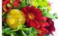 image de la boule de Noël du Bouquet du fleuriste Noël Rouge | Entrefleuristes