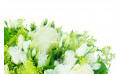 Gros zoom Clarté, Bouquet de fleurs blanches | Entrefleuristes