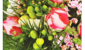 Zoom sur les rose branchues du bouquet | Entrefleuristes