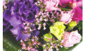 Zoom sur un ensemble floral - Perle d'O, Bouquet rond| Entrefleuristes
