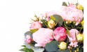  zoom sur les pivoines du Bouquet de pivoines roses Camille | Entrefleuristes