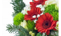 vue sur les gerberas de Pavlova, bouquet de fêtes | Entrefleuristes