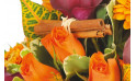 Zoom 1 image de Craquant, bouquet de fleurs orange- Entrefleuristes