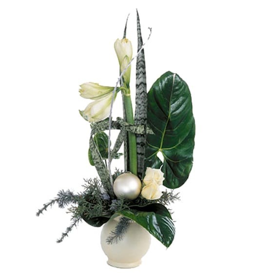 image de la Composition de Noël, Cristal de Fleurs | Entrefleuristes image de la Composition de Noël, Cristal de Fleurs | Entrefleuristes