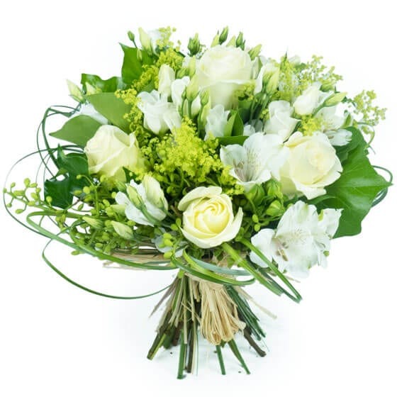 Image Clarté, Bouquet de fleurs blanches | Entrefleuristes