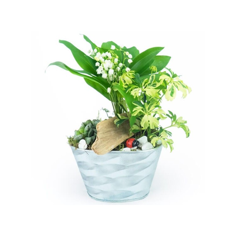 Image de Brin de Jardin, composition de muguet - Entrefleuristes