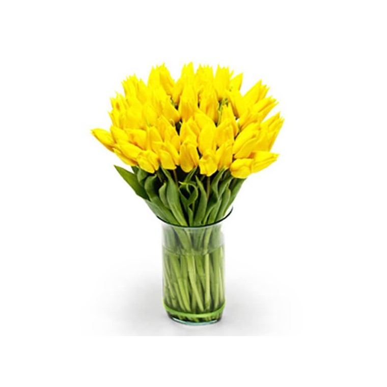 Image du Bouquet de Tulipes Jaunes | Entrefleuristes