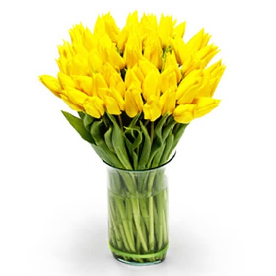 Image du Bouquet de Tulipes Jaunes | Entrefleuristes