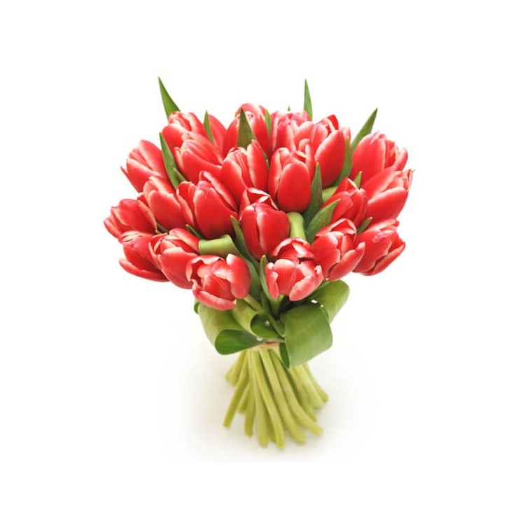 image du Bouquet de tulipes rouges Perle Douce | Entrefleuristes