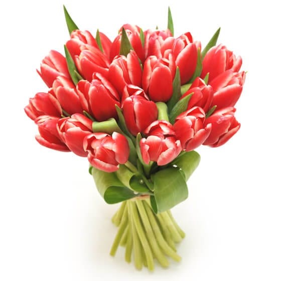 image du Bouquet de tulipes rouges Perle Douce | Entrefleuristes