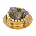 image du Gâteau floral Prunelle & Petits Pois | Entrefleuristes