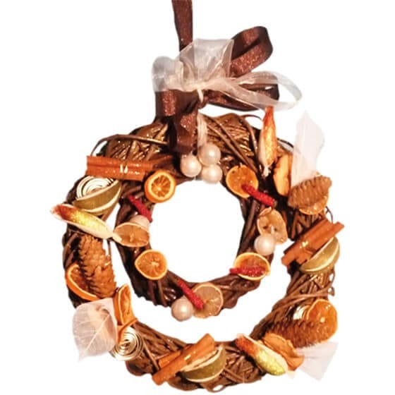 image de la Couronne de l'avent Gourmande | Entrefleuristes image de la Couronne de l'avent Gourmande | Entrefleuristes