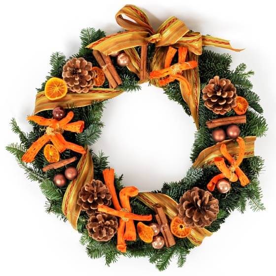 image de la Couronne de Noël Un Hiver en Provence | Entrefleuristes image de la Couronne de Noël Un Hiver en Provence | Entrefleuristes