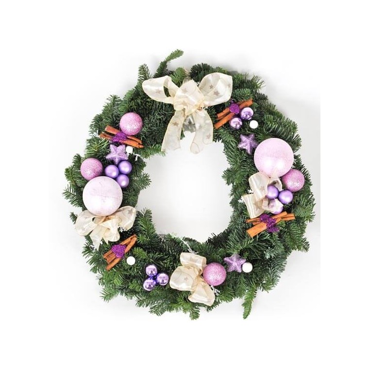image de la Couronne de Noël Un Hiver en Bretagne | Entrefleuristes