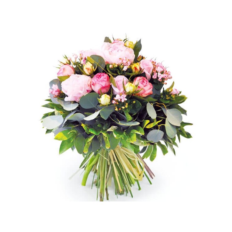  image du Bouquet de pivoines roses Camille | Entrefleuristes