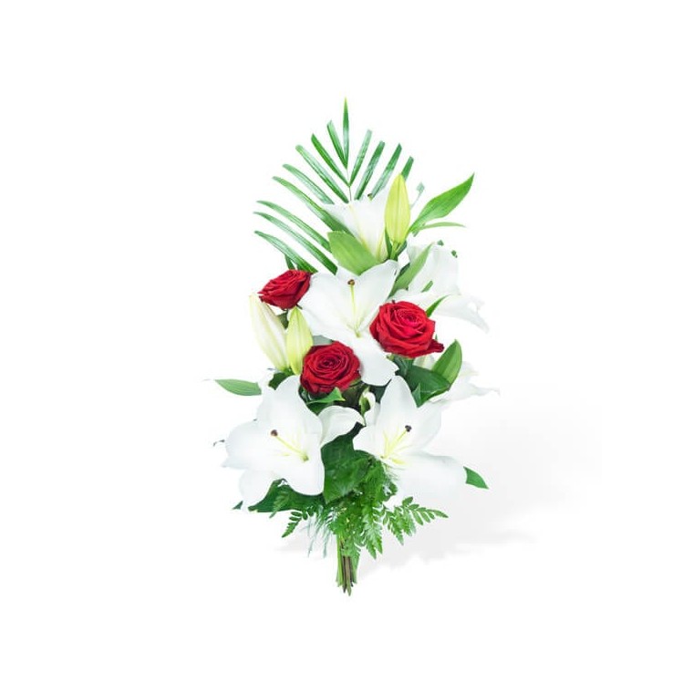 Image Mystère de Roses, Bouquet linéaire | Entrefleuristes