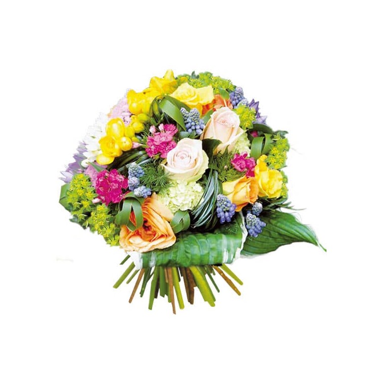  Image de couverture bouquet de fleurs multicolore Fougue | Entrefleuristes
