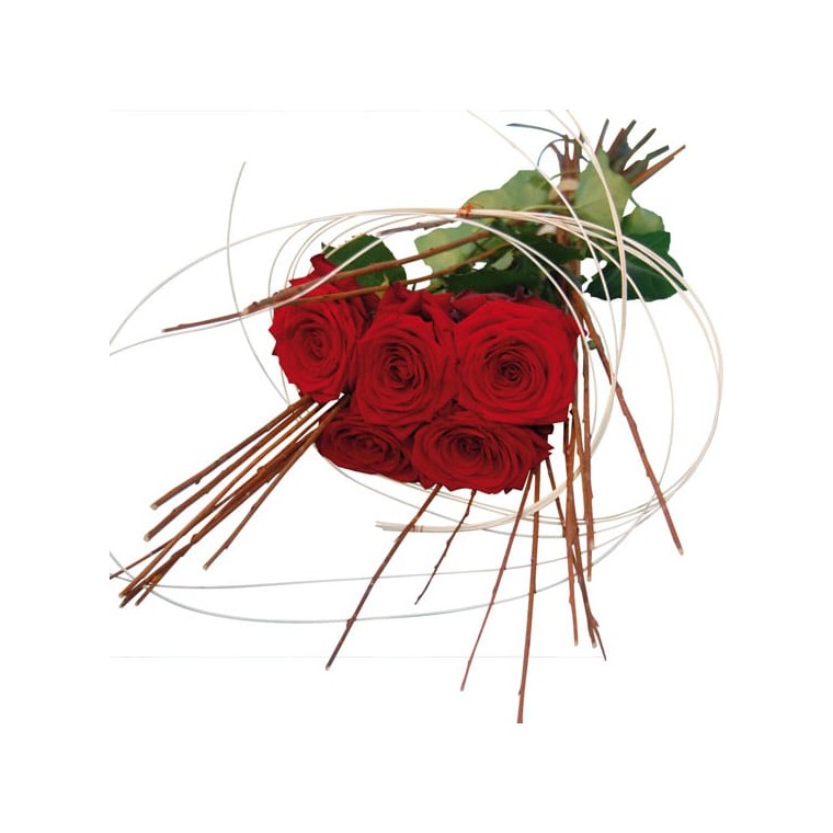  image du bouquet de roses rouges Magique | Entrefleuristes