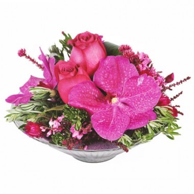  image de la composition florale candy rose | Entrefleuristes
