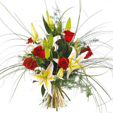 Image du bouquet de fleurs multi couleur Duchesse | Entrefleuristes