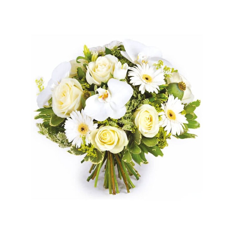 image du bouquet de fleurs Rêve blanc | Entrefleuristes