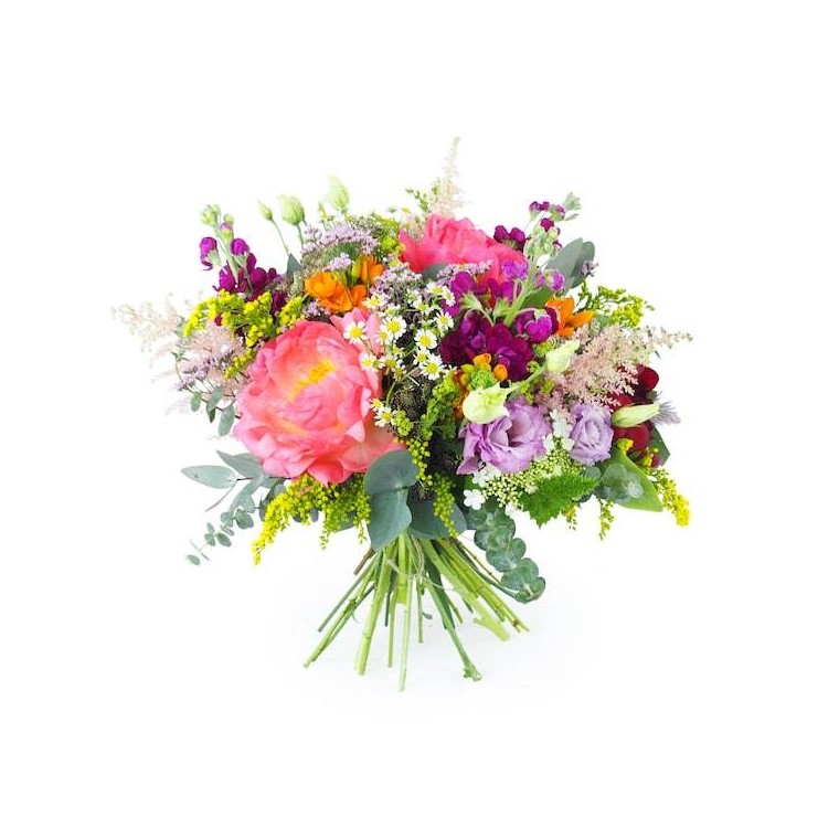 Murcie, bouquet champêtre de fleurs colorées. Livraison 7j/7 en 4h -  EntreFleuristes