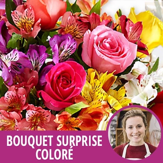image du Bouquet du fleuriste coloré - Entrefleuristes