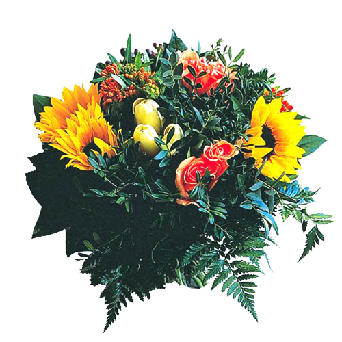 livraison Bouquet avec Tournesol et autres fleurs 