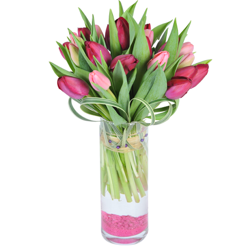 livraison tulipes roses par chères en 4h
