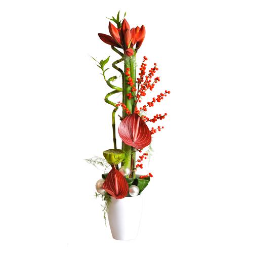 Livraison Composition De Fleurs Exotiques Pour Les Fêtes De