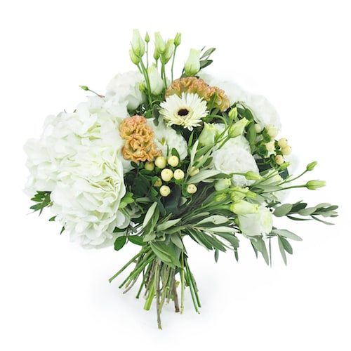 Image du Bouquet rond blanc Monza | Livraison de fleurs rapide