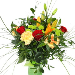 livraison bouquet de fleurs rond  Jolie coeur