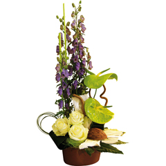 livraison composition florale Composition florale Saphir