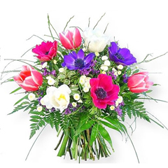 achat par correspondance assemblage de fleurs Farandole en Fleurs 