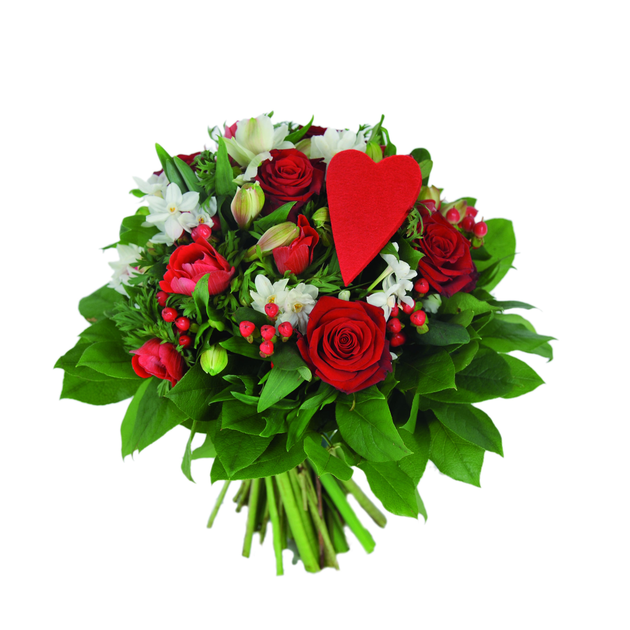 livraison bouquet saint valentin rouge et blanc