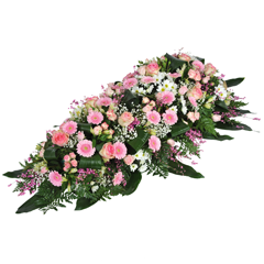livraison de fleurs rose et blanches pour deuil en 4h