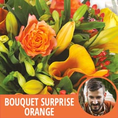 Entrefleuristes | miniature du bouquet surprise Orange