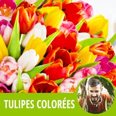 Entrefleuristes | Miniature du Bouquet de fleurs Surprise de tulipes colorées