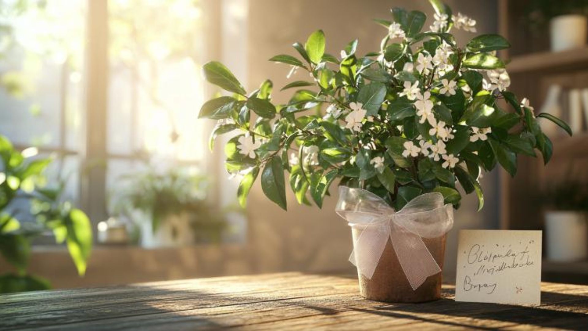 plante d'intérieur offerte en cadeau d'anniversaire