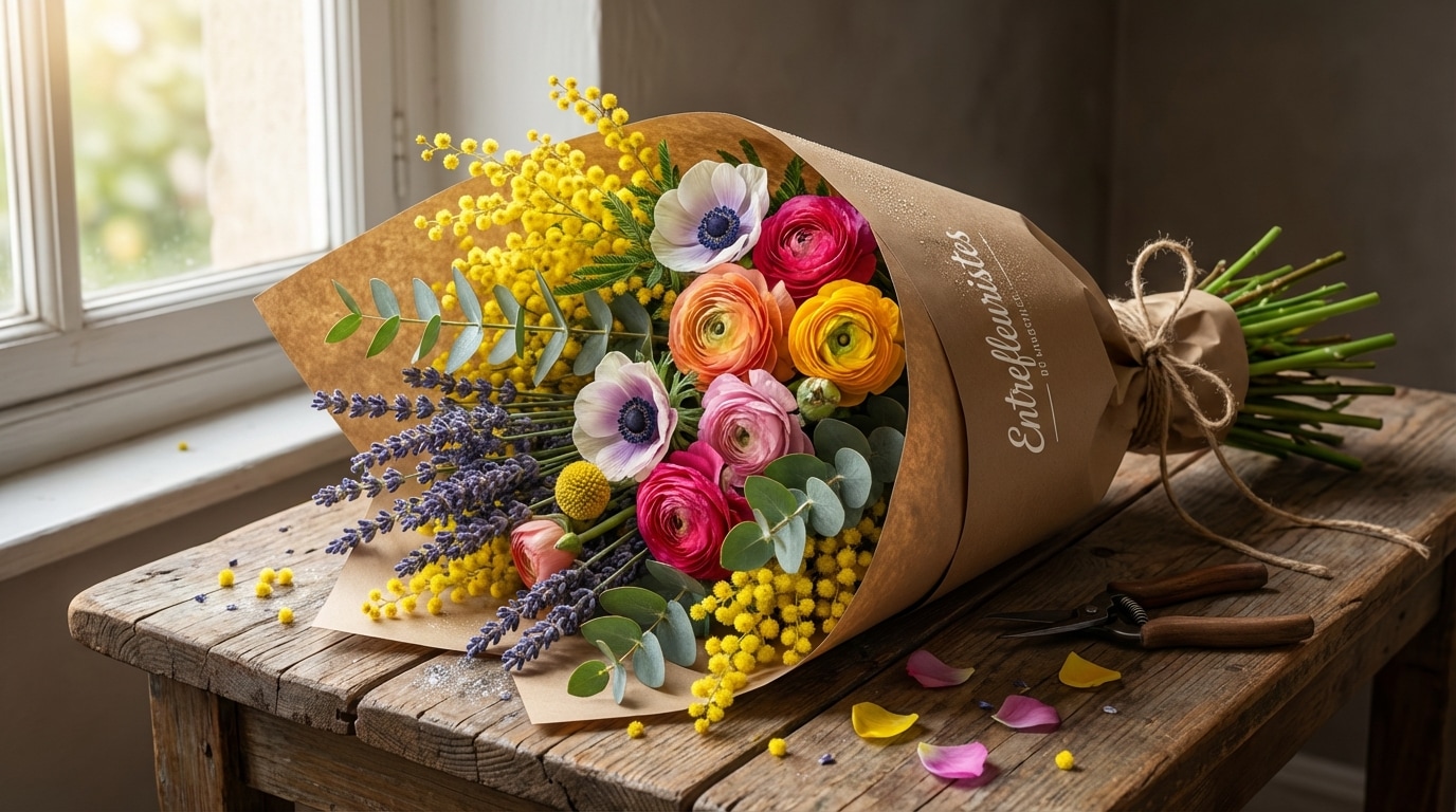 Entrefleuristes solidaire fleurs locales Marseille artisanat