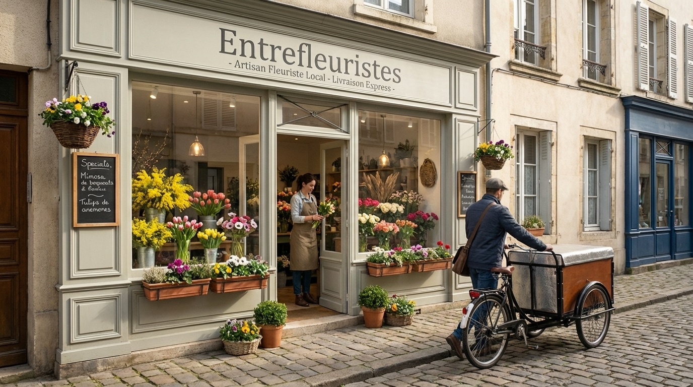 Entrefleuristes artisan fleuriste local livraison express