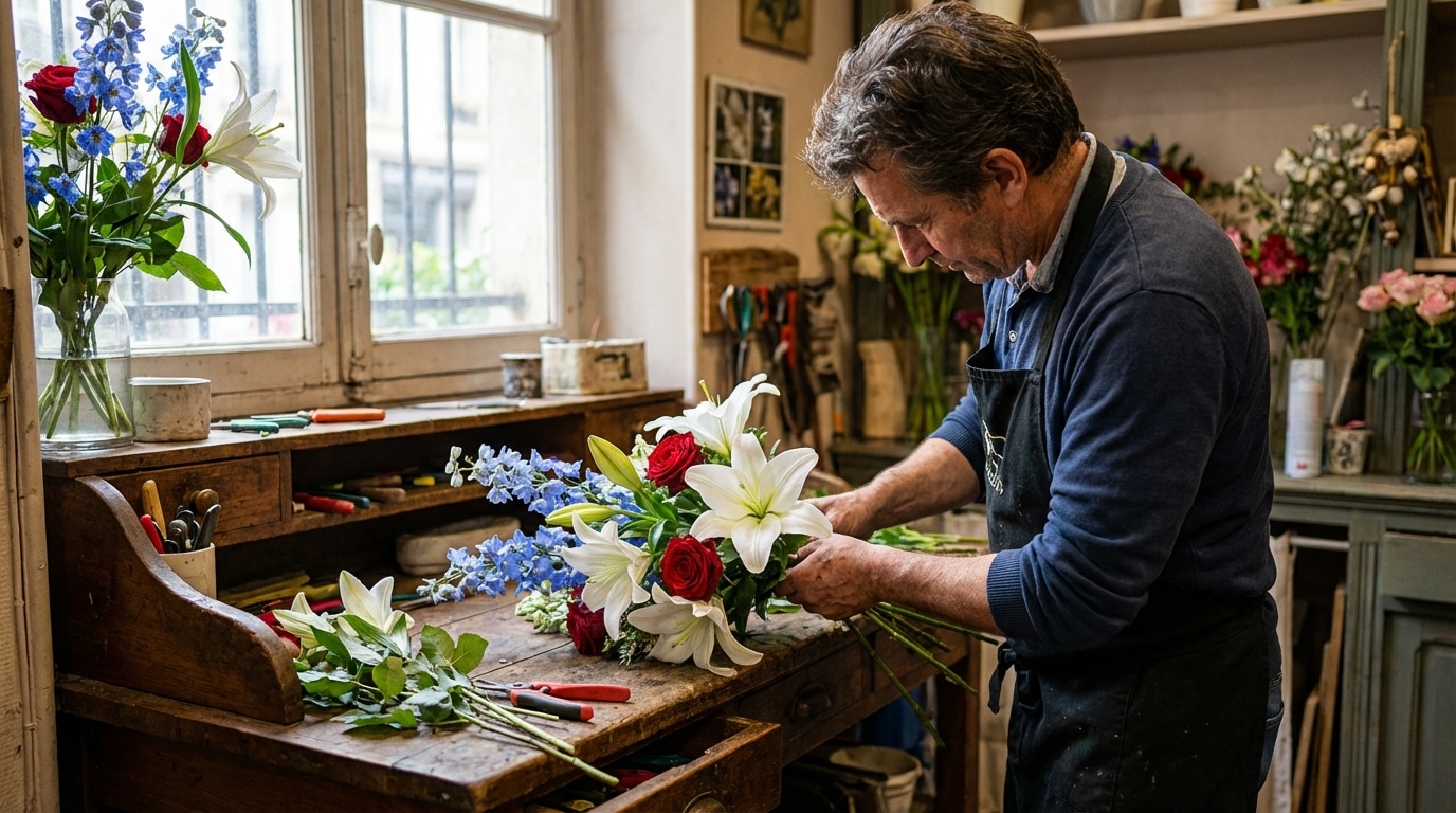 Création florale lyonnaise artisanat tradition solidaire