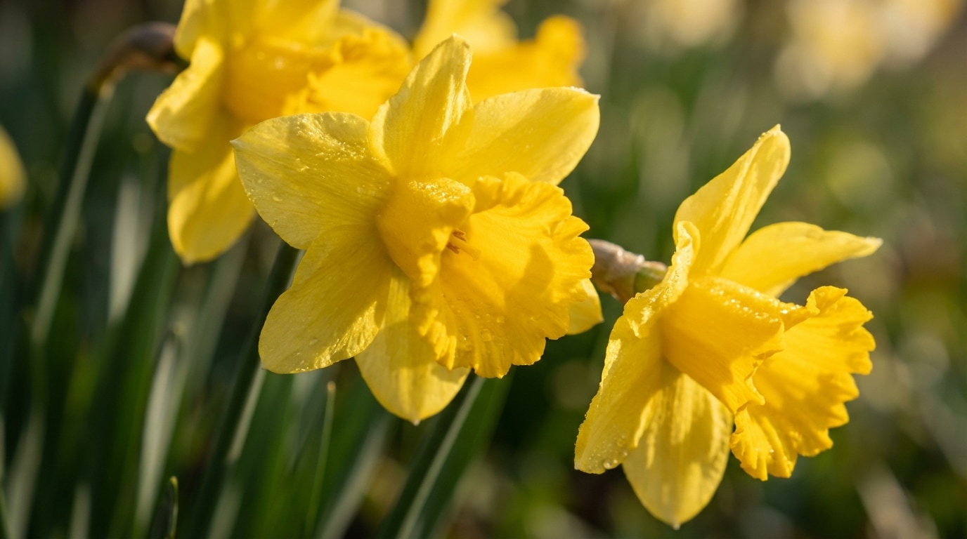 Narcisse jaune symbolique renouveau printanier mars
