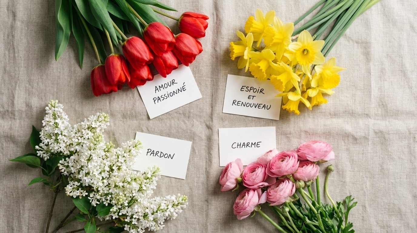 Symbolique fleurs avril couleurs significations émotions