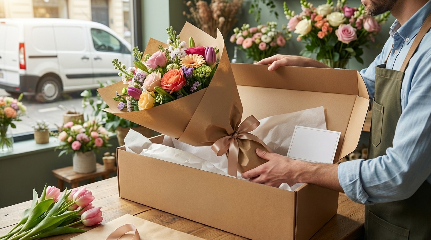 Livraison express bouquet Entrefleuristes artisanat solidaire
