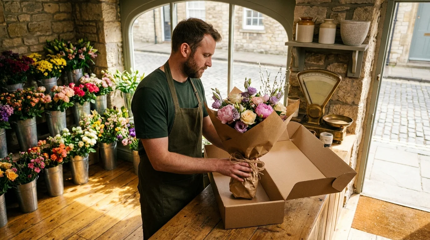 Livraison express bouquet fleurs artisan fleuriste local