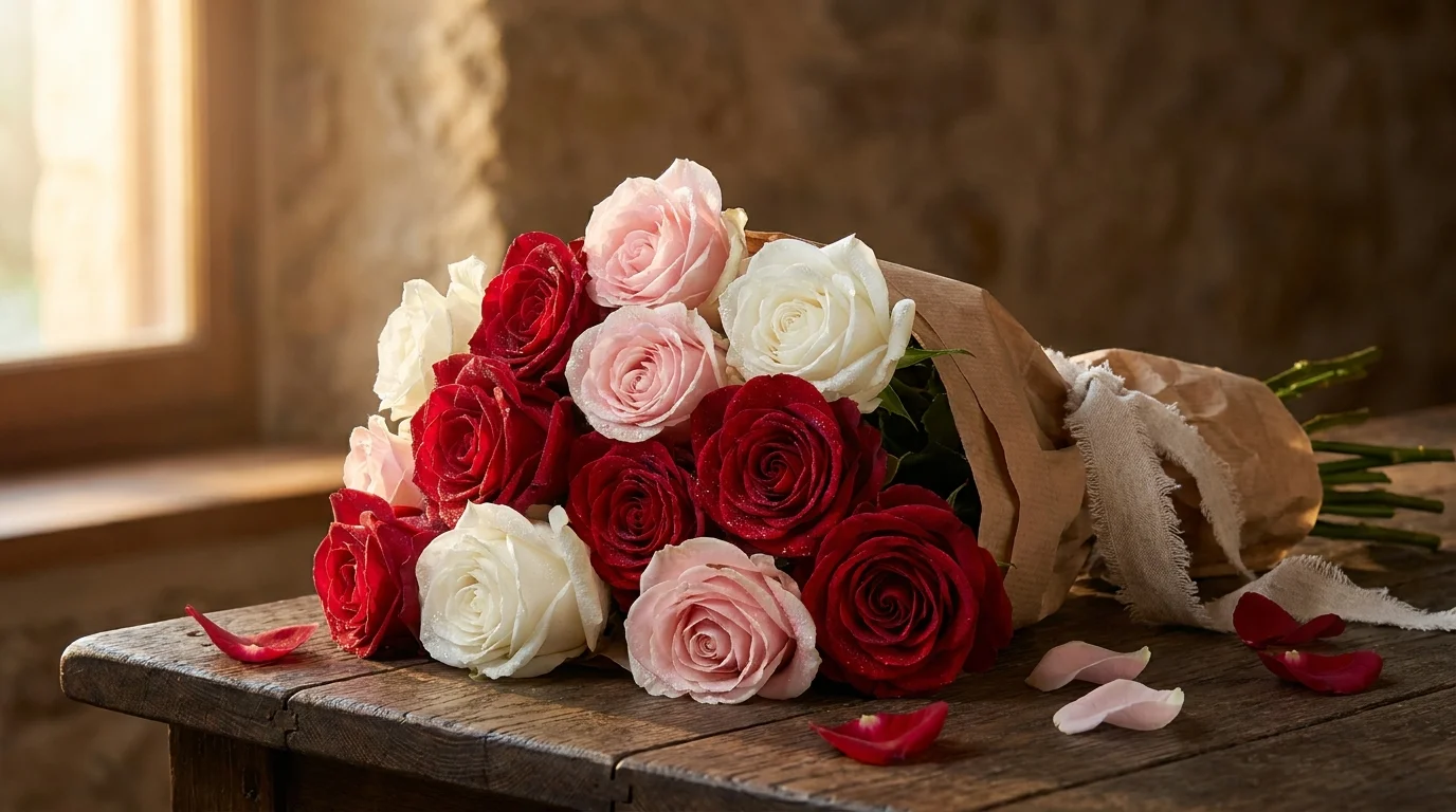 Roses rouges roses blanches signification couleurs florales émotions
