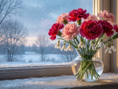Fleur de naissance de janvier : Œillet et Perce-neige, symboles d'espoir